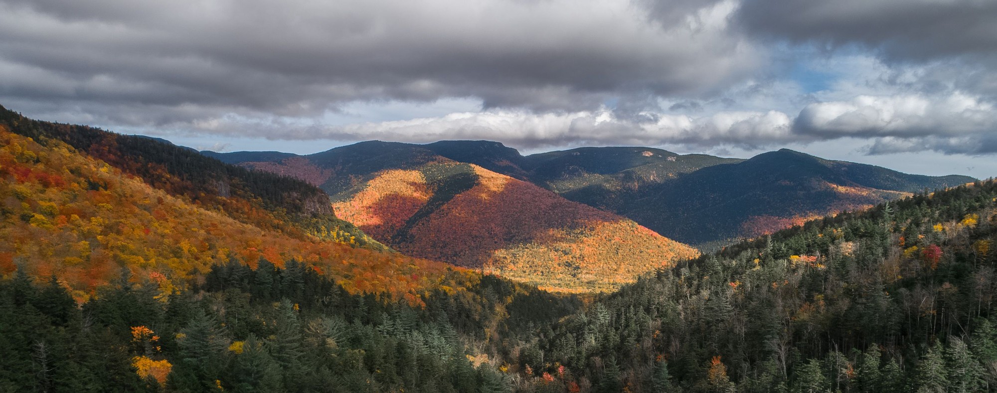 The upper valley in New England during fall
